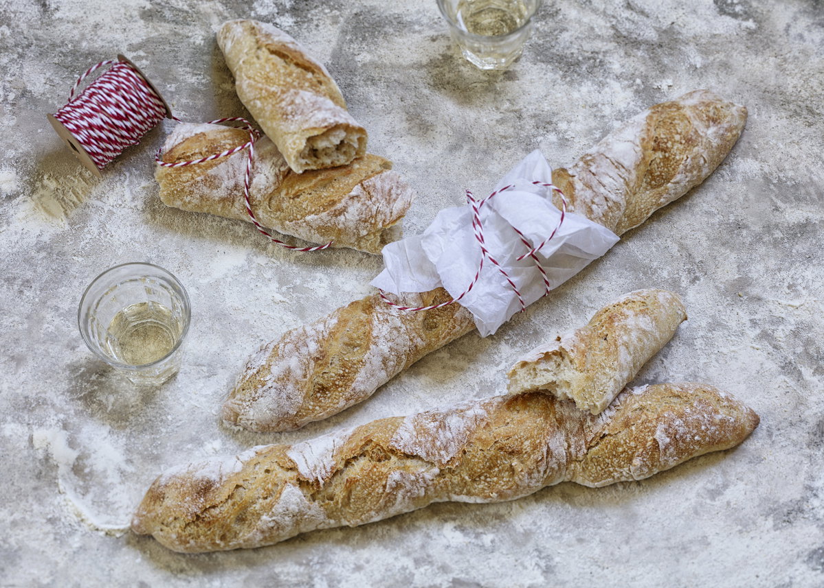 Baguette mit Haferflocken