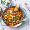 Rezept für One-Pot-Bohnen mit Süßkartoffeln und Möhren