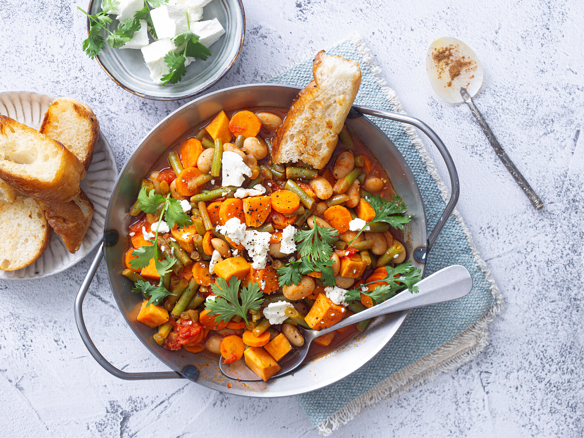 One-Pot-Bohnen mit Gemüse