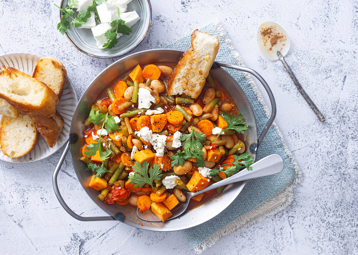 One-Pot-Bohnen mit Gemüse