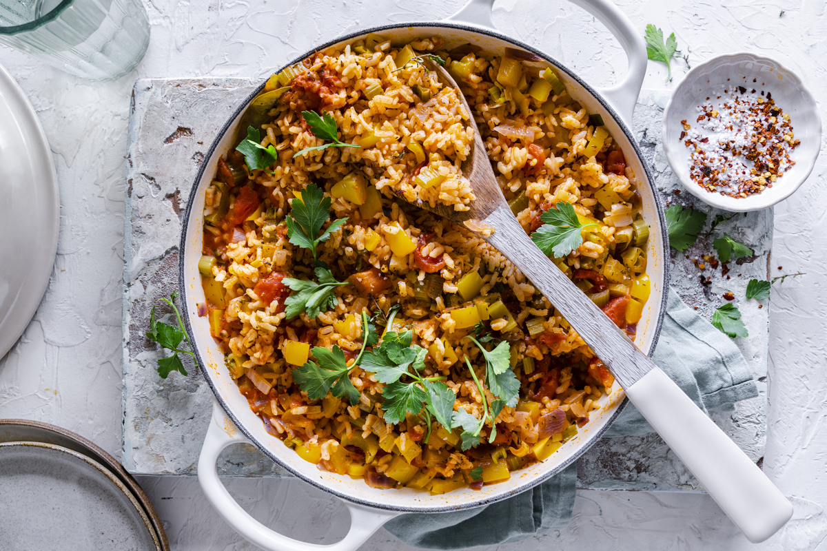 One-Pot-Gerichte fürs Camping - One-Pot-Reis mit Gemüse