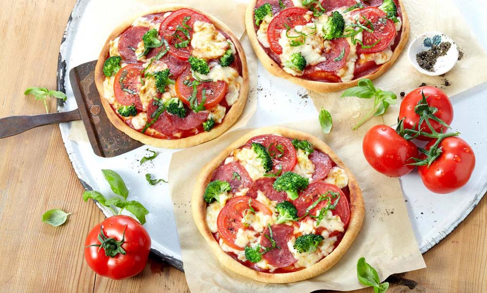 Mini-Pizza mit Ölteig