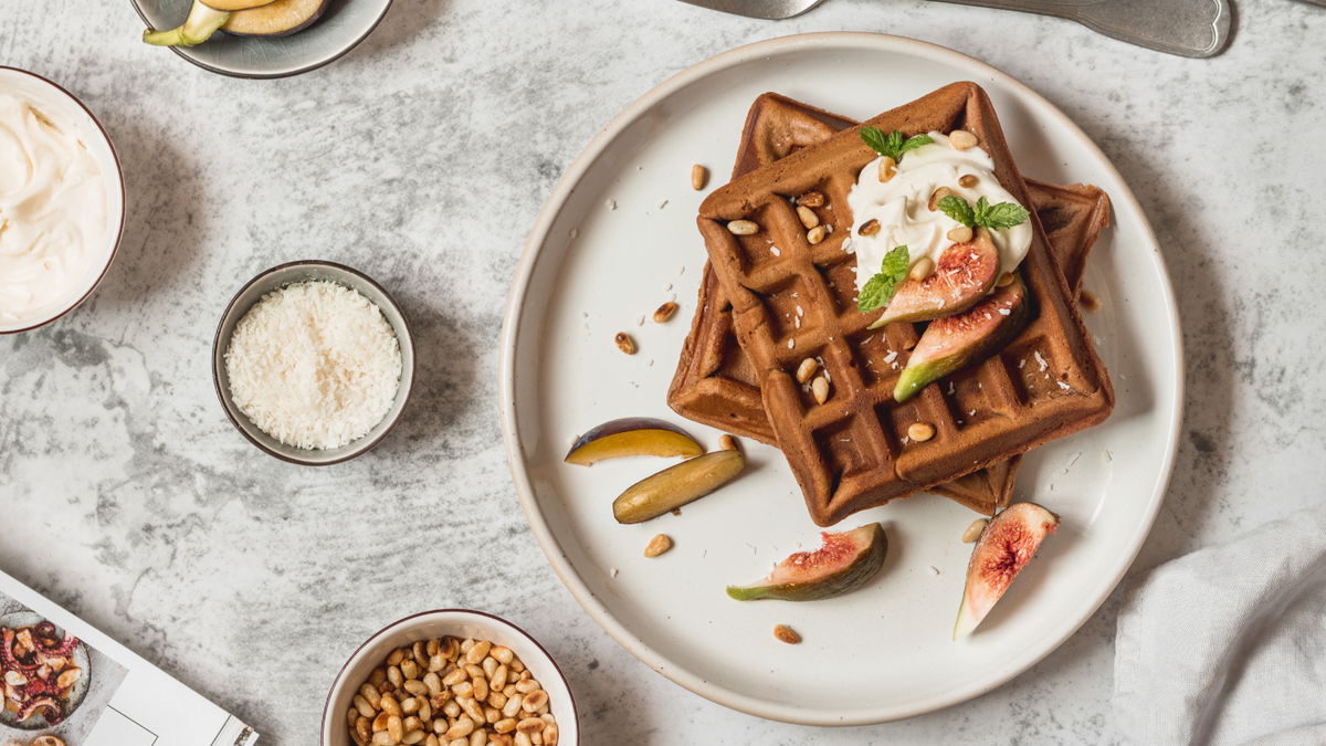 Unser Rezept für Waffeln mit Haferflocken und Quark