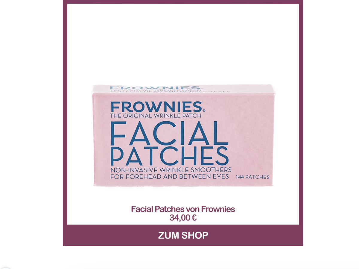 Zornesfalte wegbekommen mit Facial Patches von Frownies