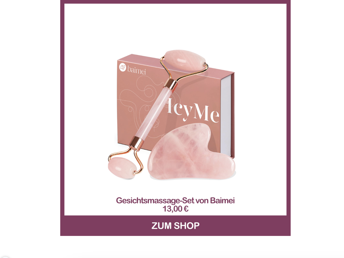Zornesfalte wegbekommen mit dem Gesichtsmassage-Set von Baimei