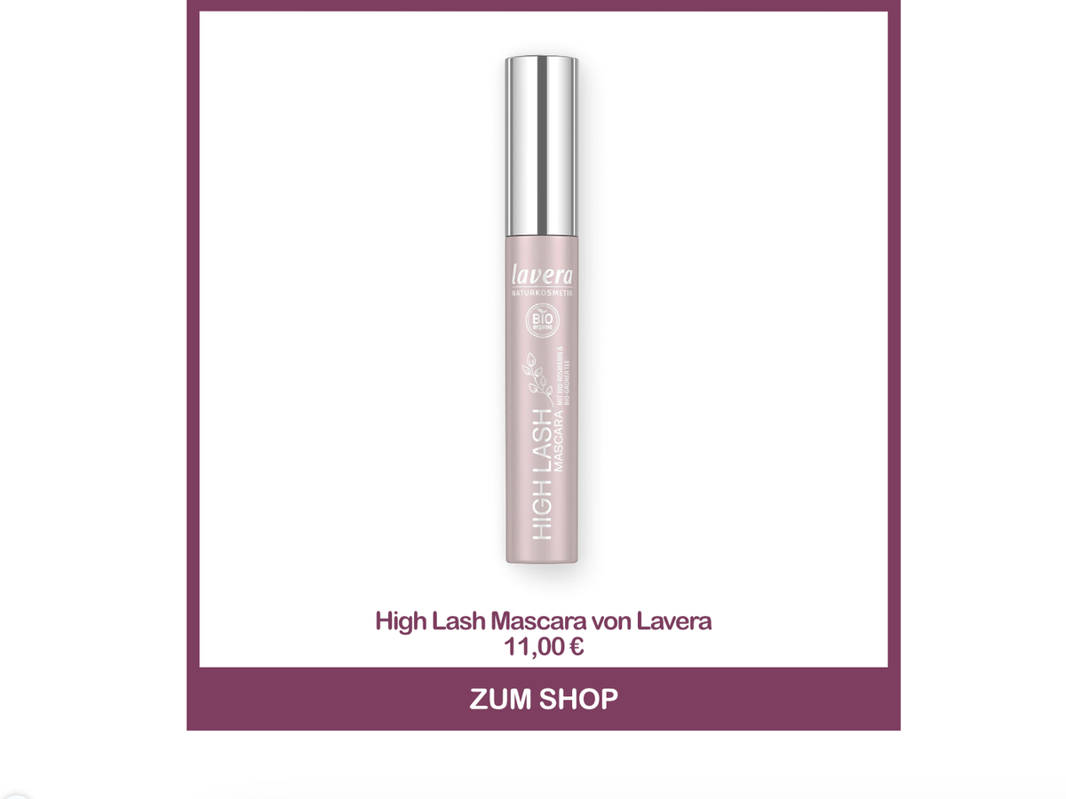 Beste Naturkosmetik Mascara - High Lash Mascara von Lavera