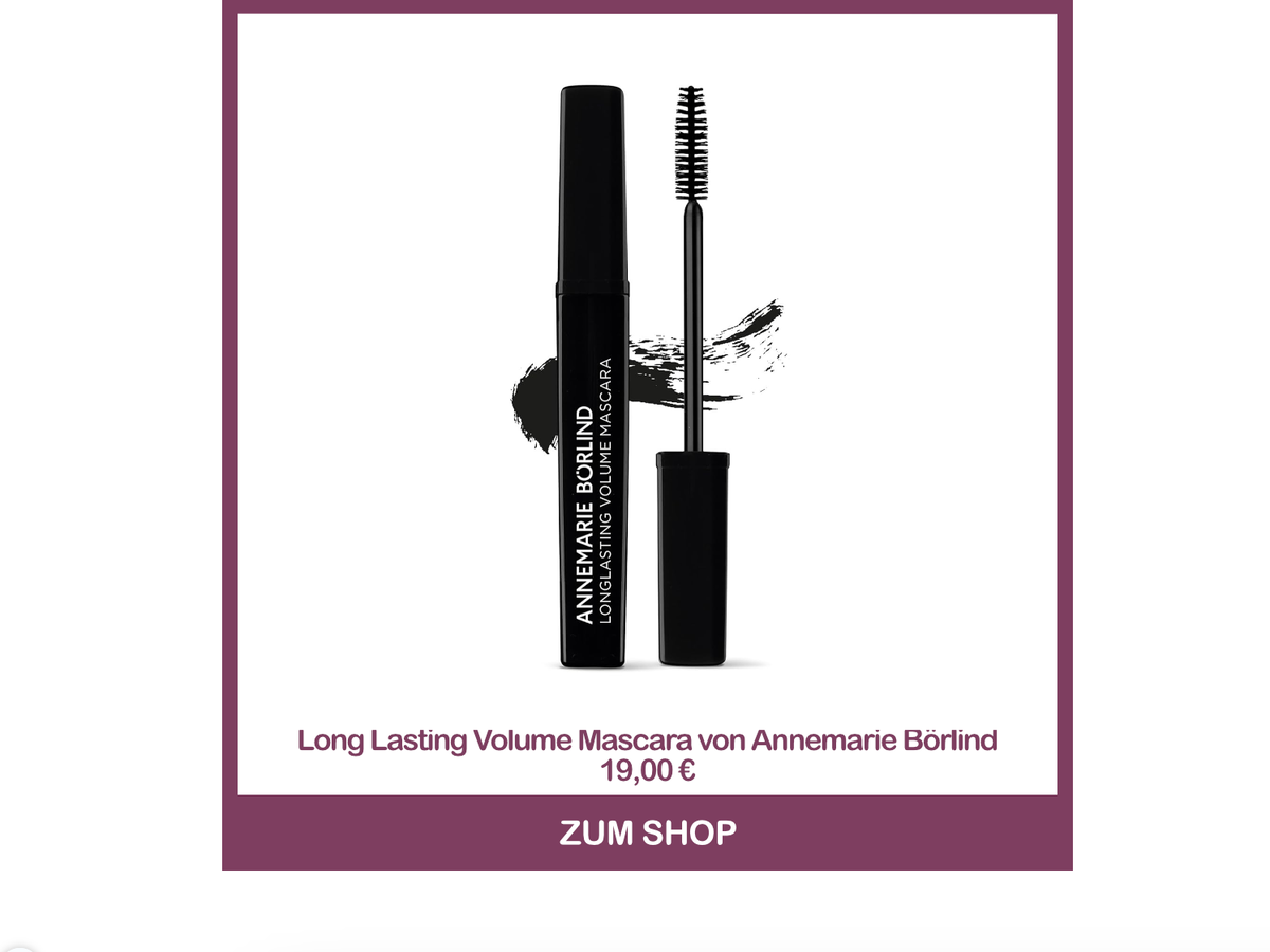 Beste Naturkosmetik Mascara - Long Lasting Volume Mascara von Annemarie Börlind