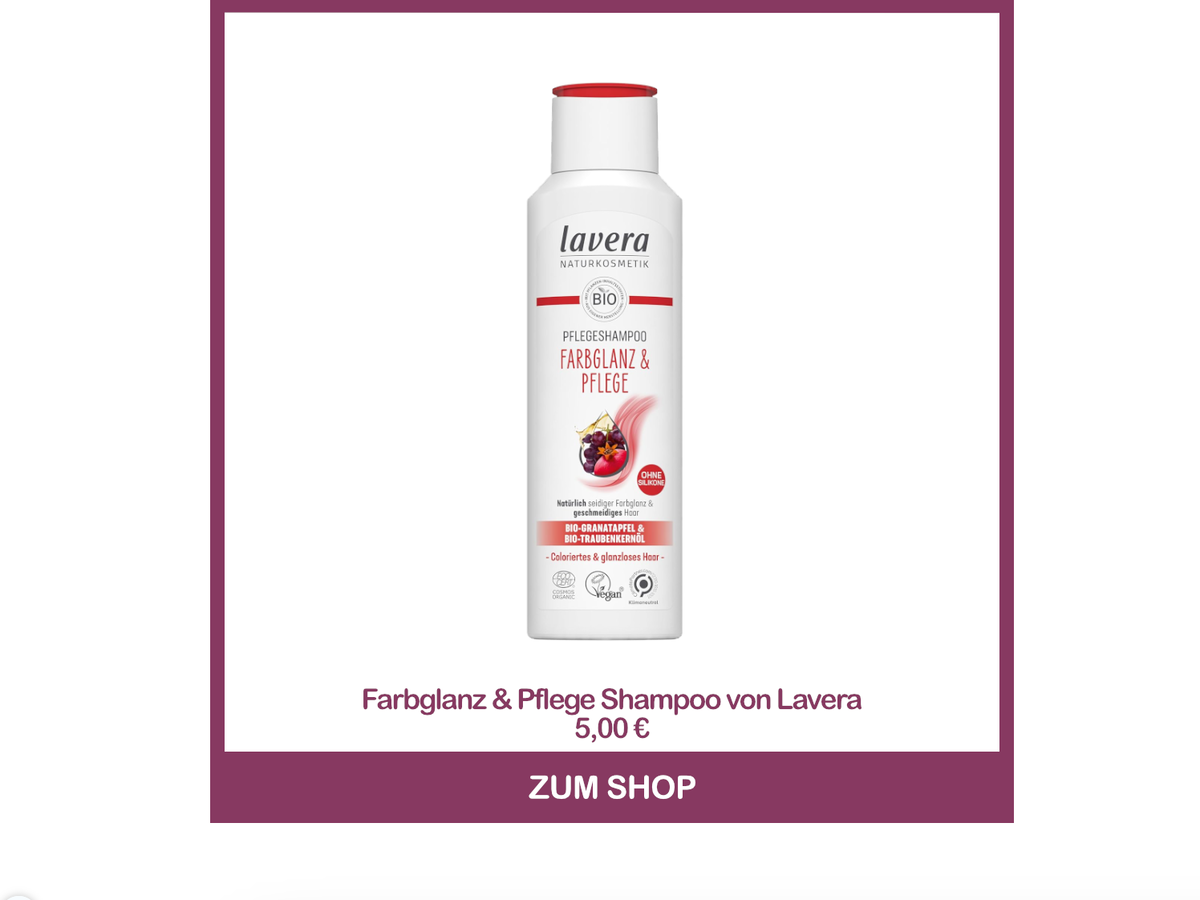Bestes Naturkosmetik-Shampoo für coloriertes Haar: Farbglanz & Pflege von Lavera