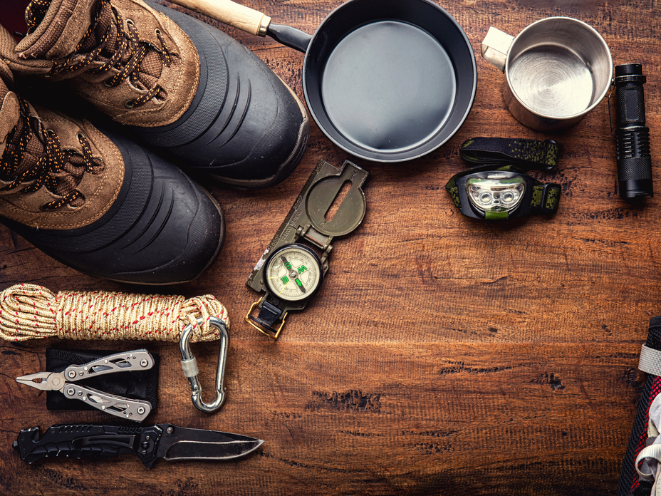 Utensilien für die Camping-Packliste