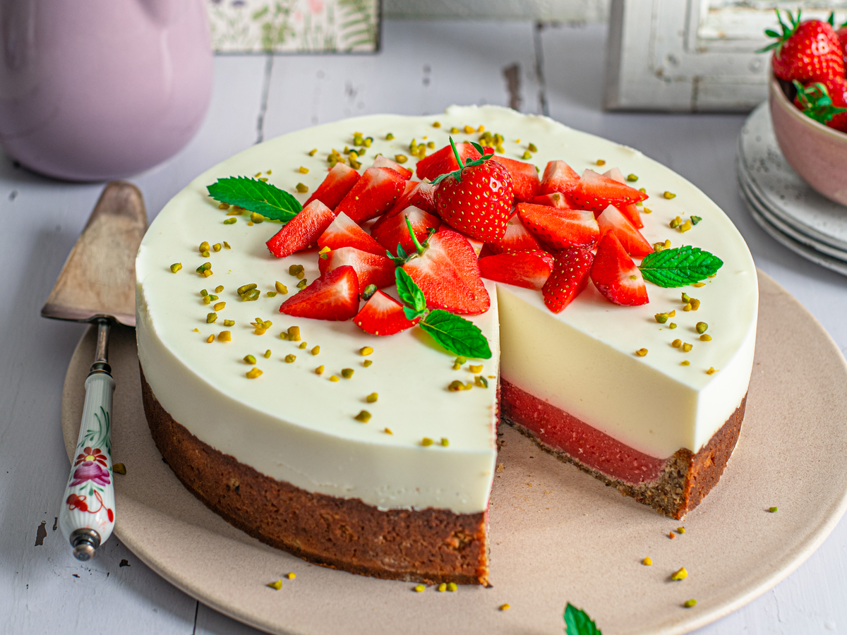 Erdbeertorte mit Joghurt