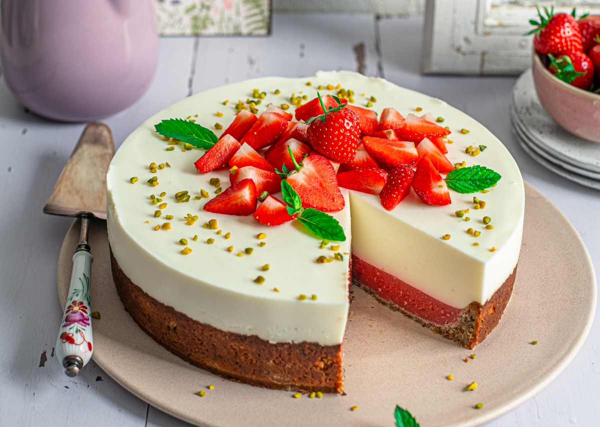 Erdbeertorte mit Joghurt