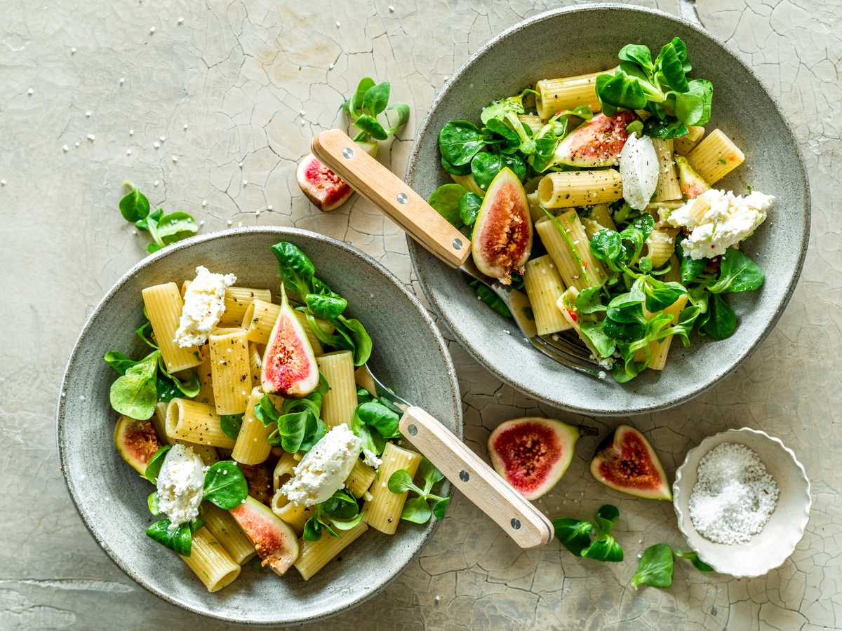 Nudelsalat mit Feigen