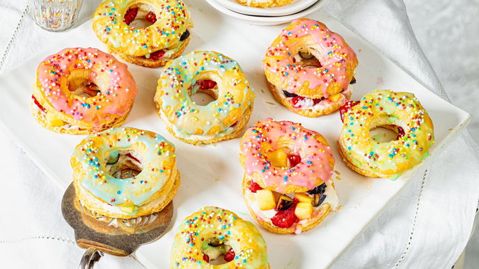 Cronut-Rezept mit Skyr und frischen Früchten  