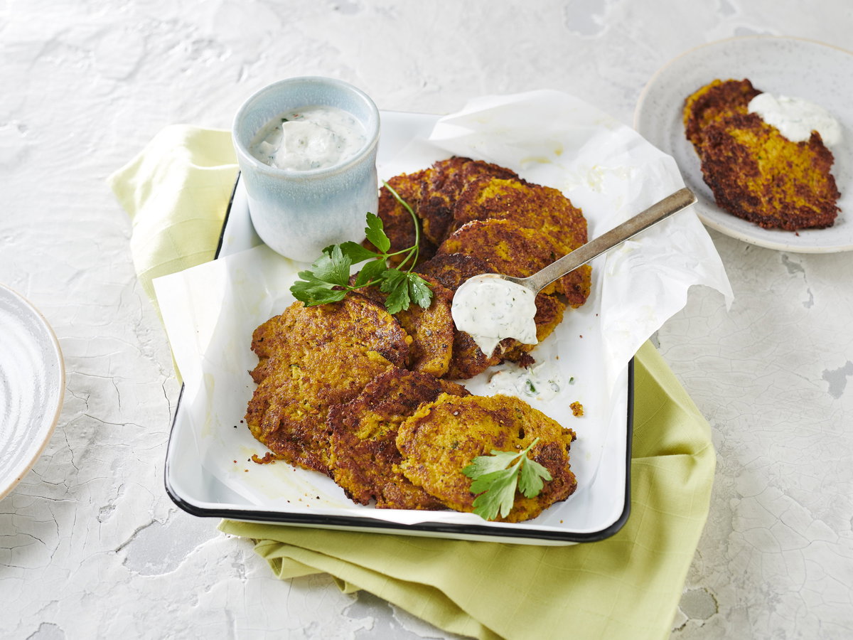 Möhren-Zucchini-Puffer