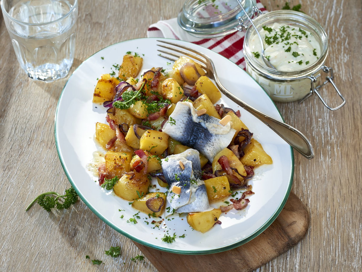 Rollmops mit Kartoffeln