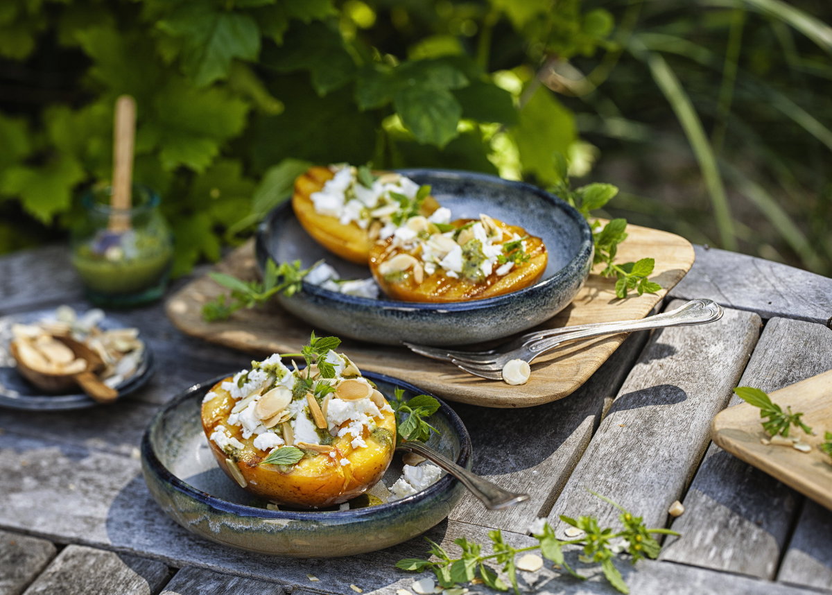 Gegrillte Nektarine