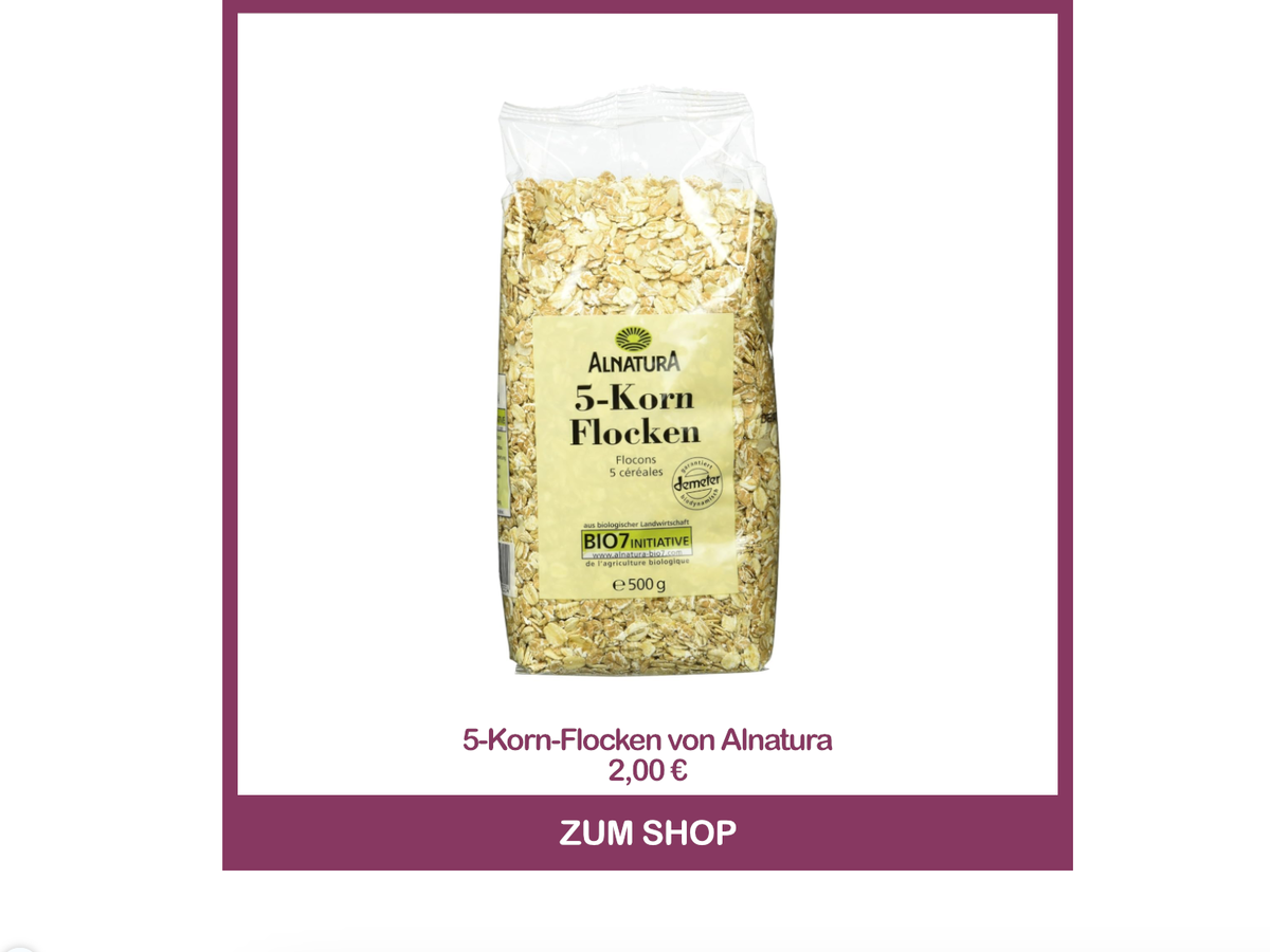 5-Korn-Flocken von Alnatura für Hackfleisch aus Haferflocken