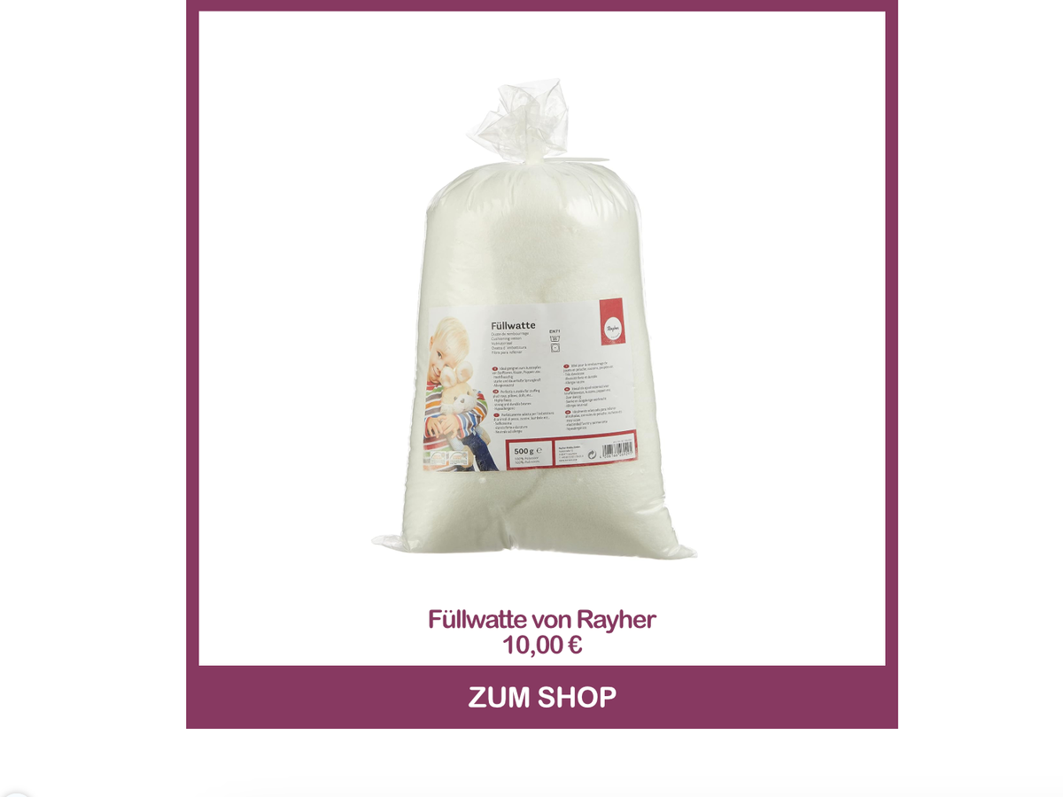 Hase häkeln mit der Füllwatte von Rayher