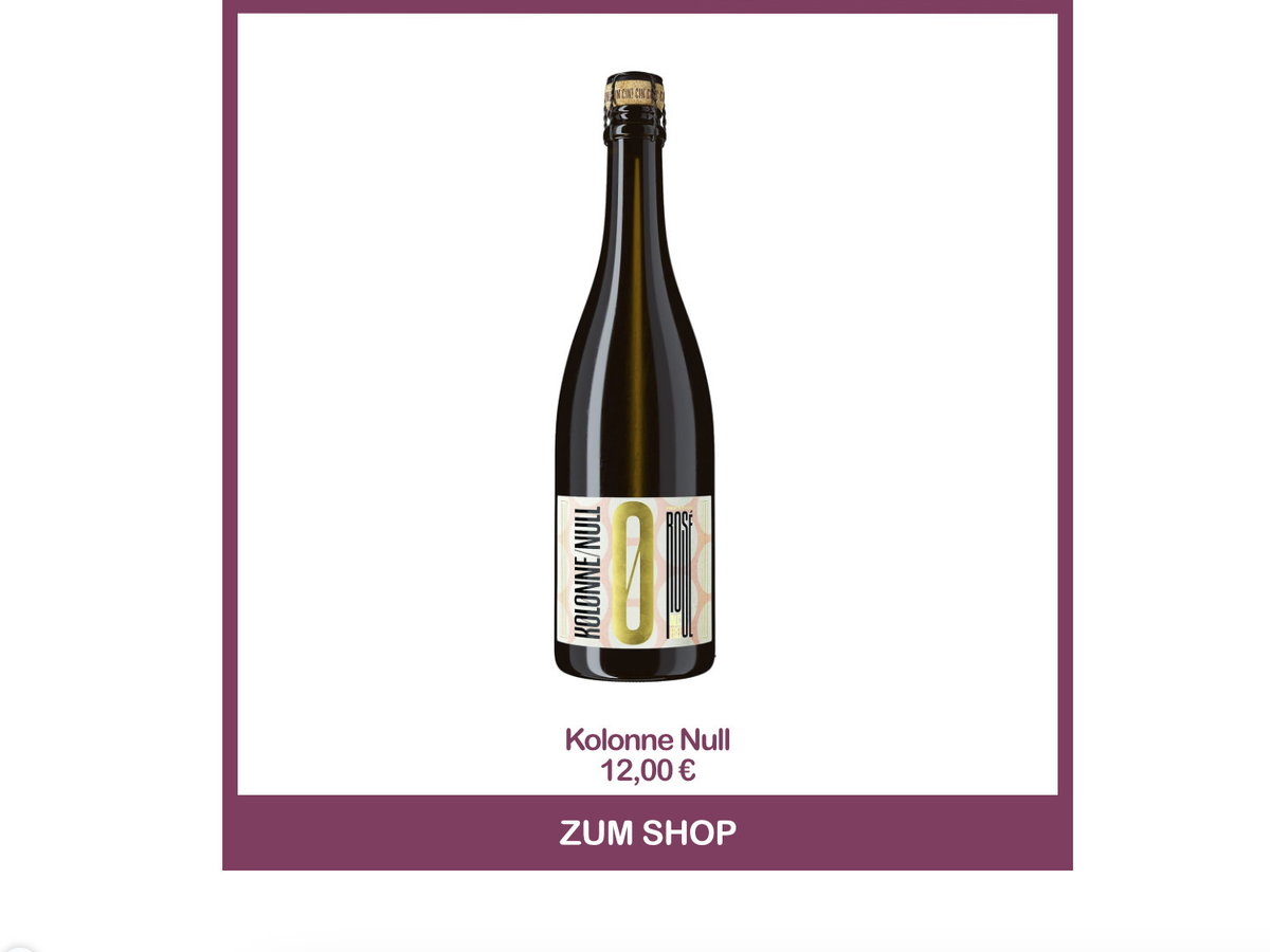 Alkoholfreier Sekt von Kolonne Null