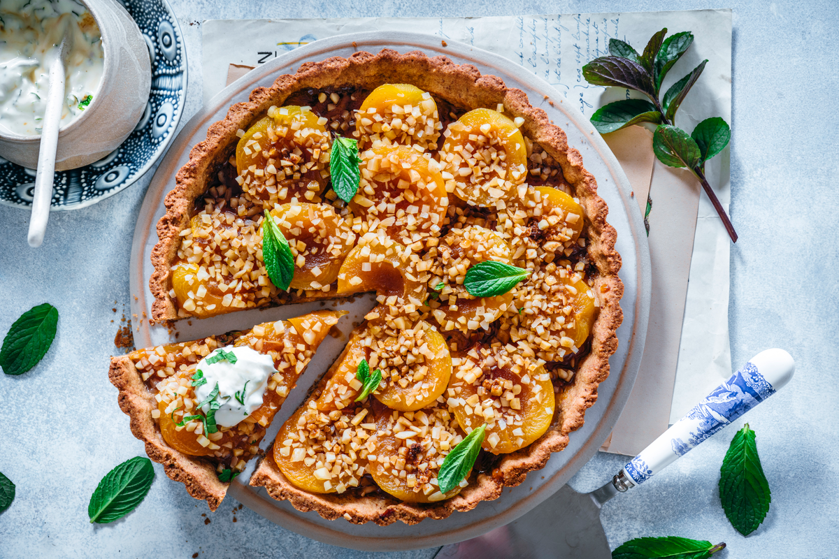 Kuchen ohne Mehl - Aprikosentarte