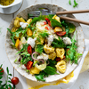 Lauwarmer Tortellini-Salat mit Mozzarella