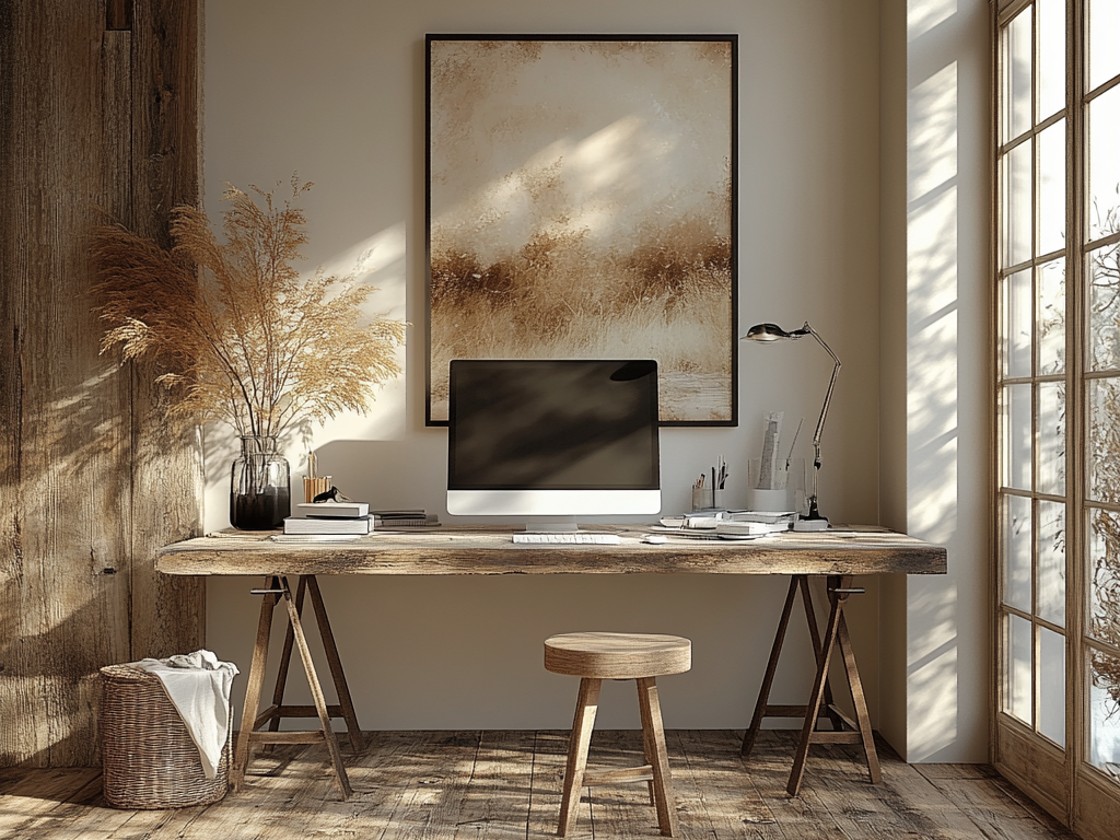 Minimalistisch wohnen - Idee fürs Arbeitszimmer