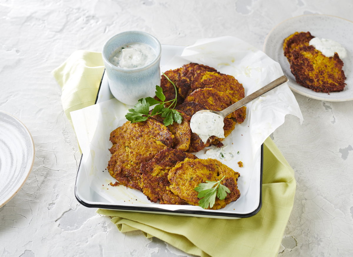 Möhren-Zucchini-Puffer