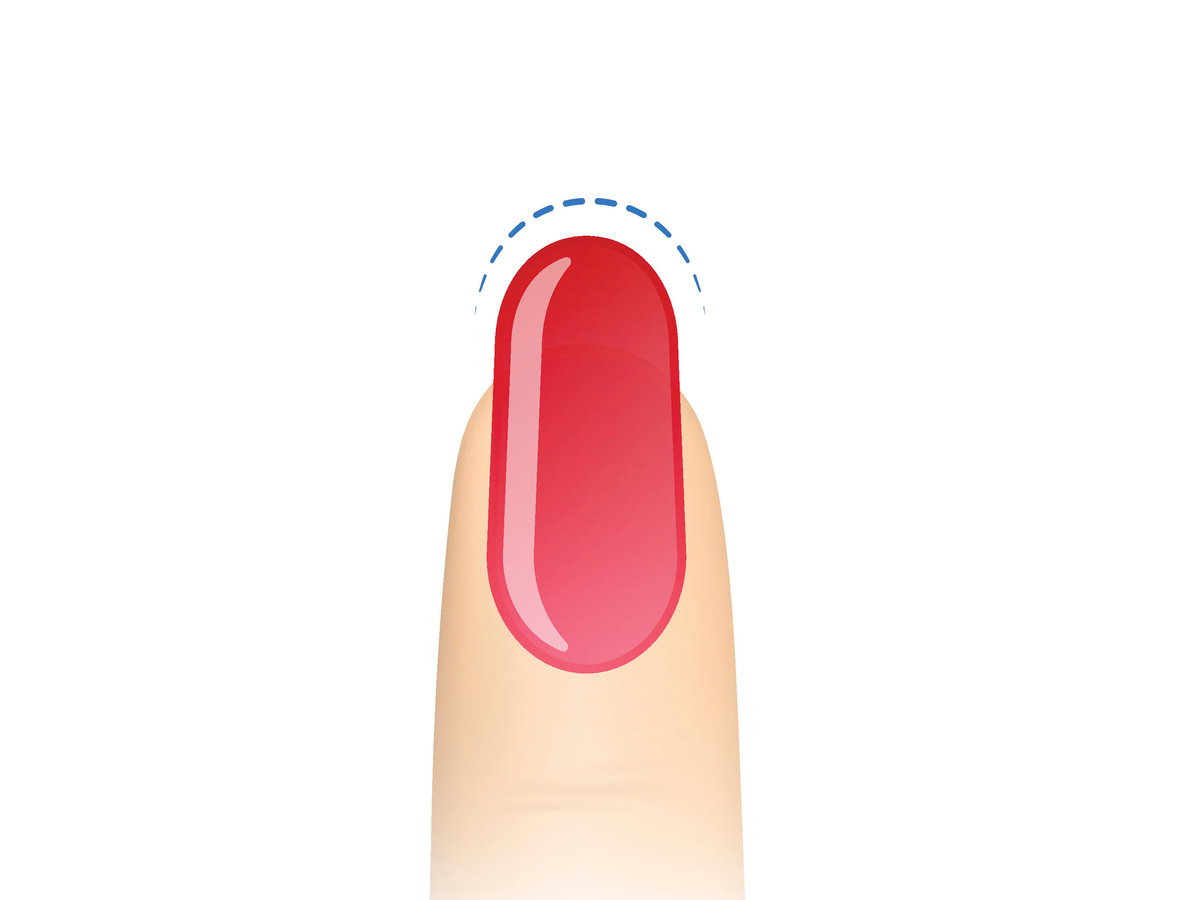 Ovale Nagelform