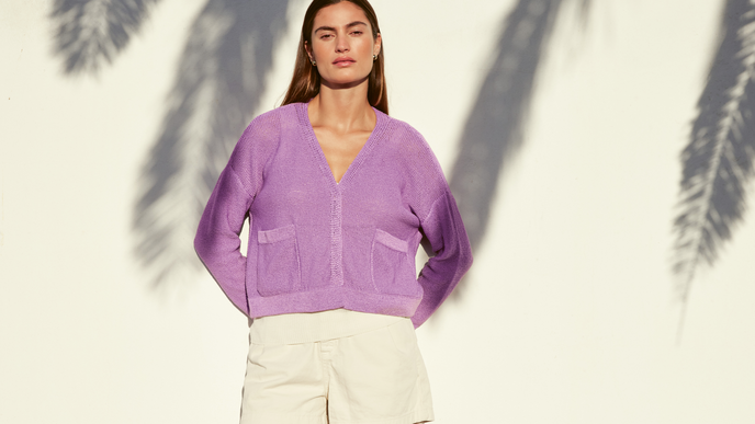 Kostenlose Strickanleitung für den leichten Sommer-Cardigan Nastrino von Lana Grossa 