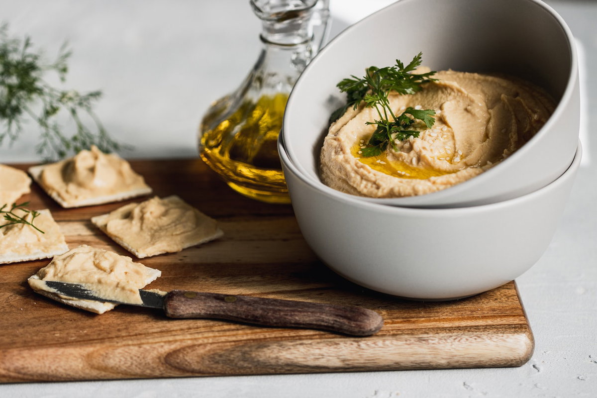 Veganer Brotaufstrich selbst gemacht - Hummus