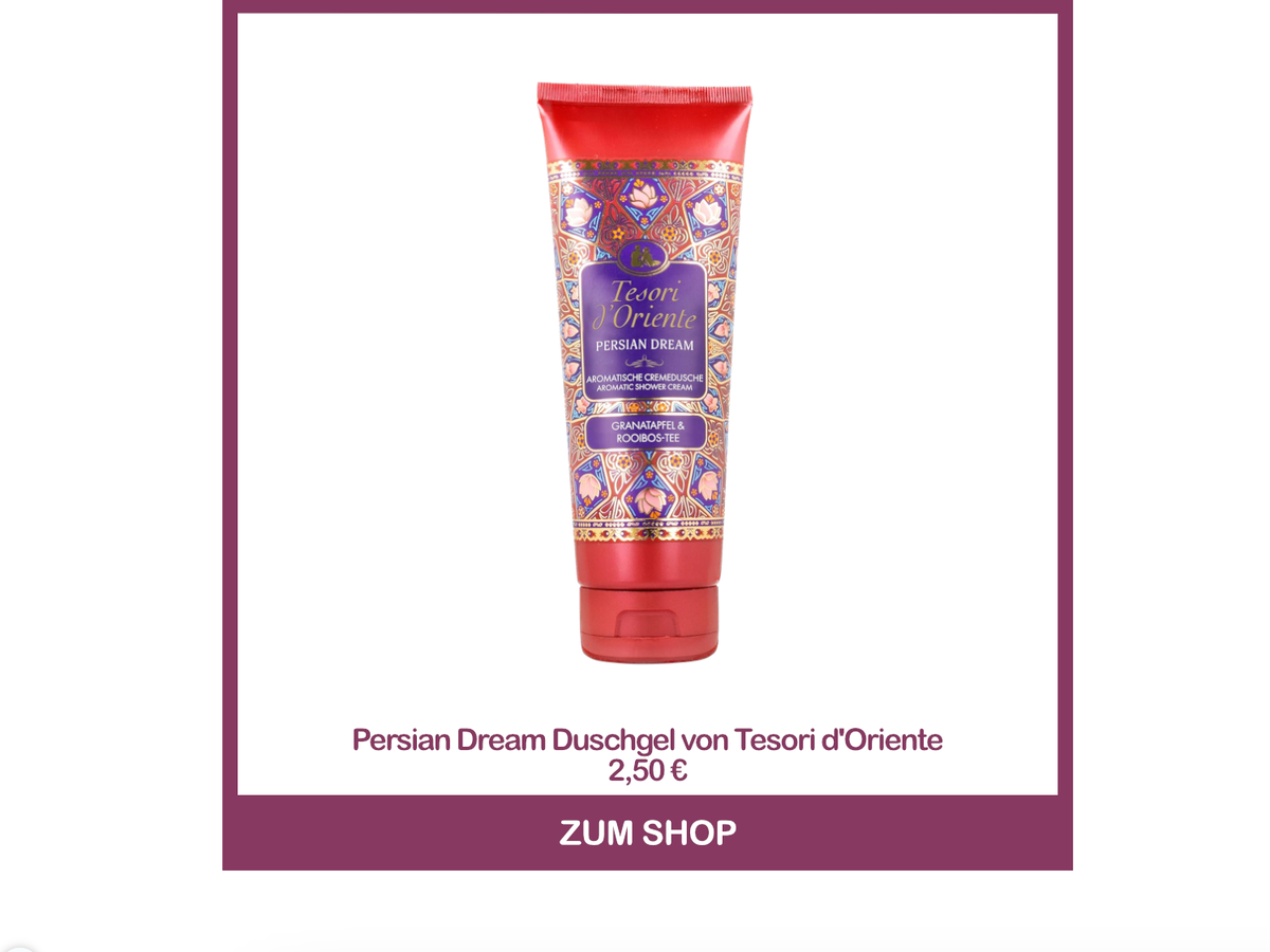Persian Dream Cremedusche von Tesori d'Oriente