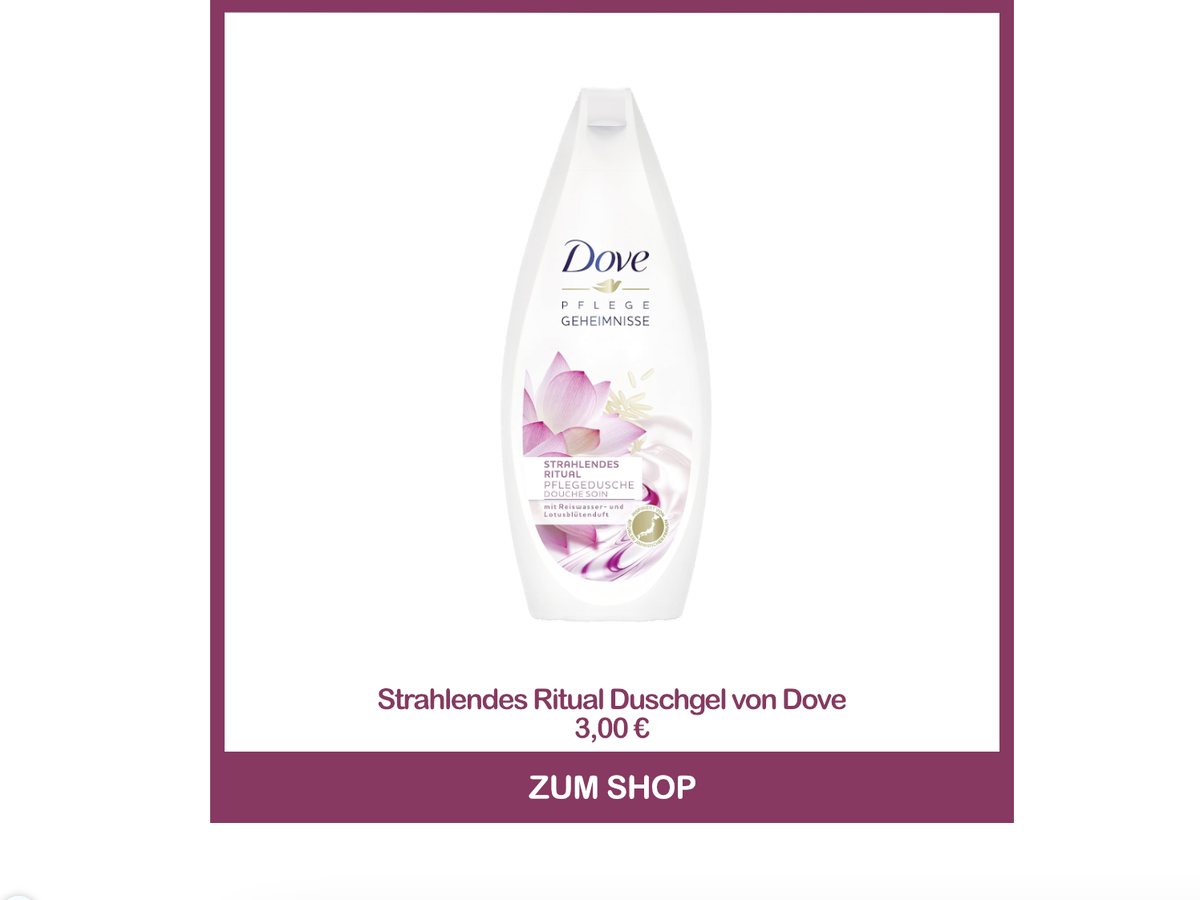 Strahlendes Ritual Duschgel von Dove