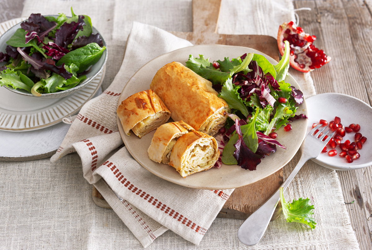 Yufka-Rollen mit Kartoffelfüllung