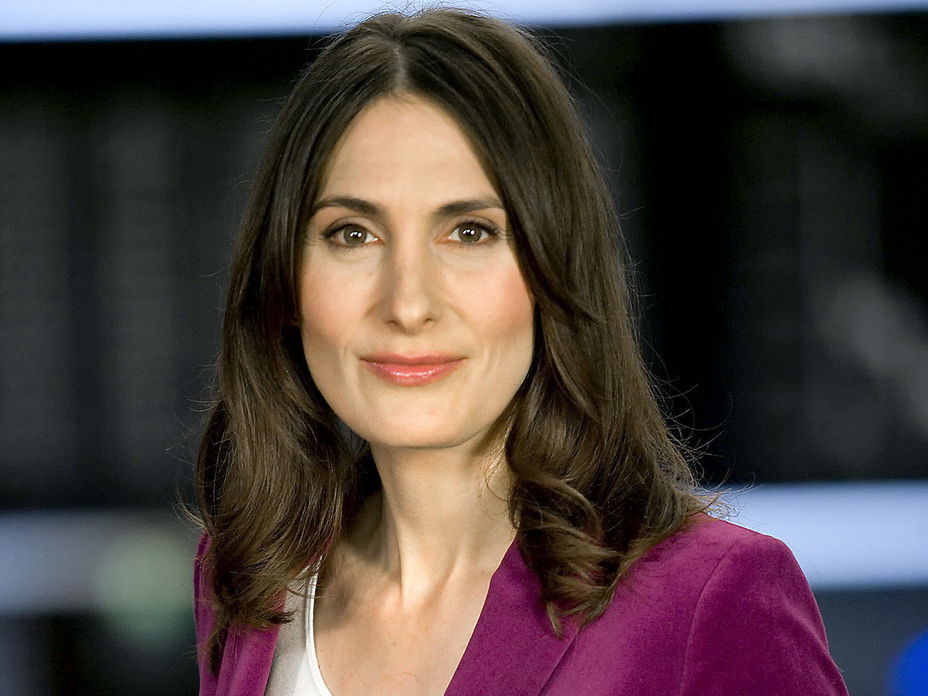 Redakteurin und Moderatorin Anja Kohl in der Frankfurter Böse