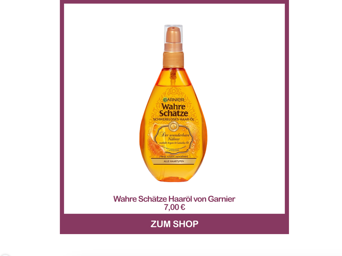 Bestes Haaröl von dm - Wahre Schätze Haaröl von Garnier