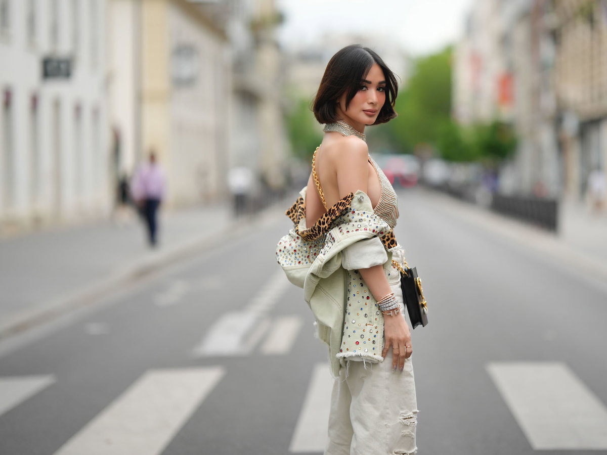Heart Evangelista mit Bubble Bob mit Curtain Bangs