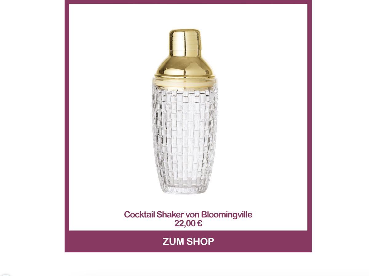 Cocktail Shaker von Bloomingville für den Herbst-Aperol