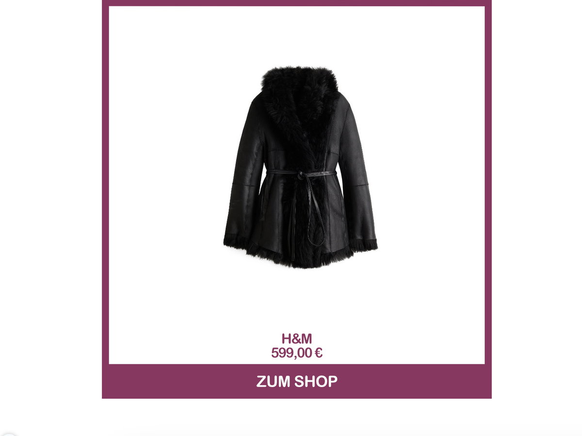 Wendbare Lammfelljacke von H&M