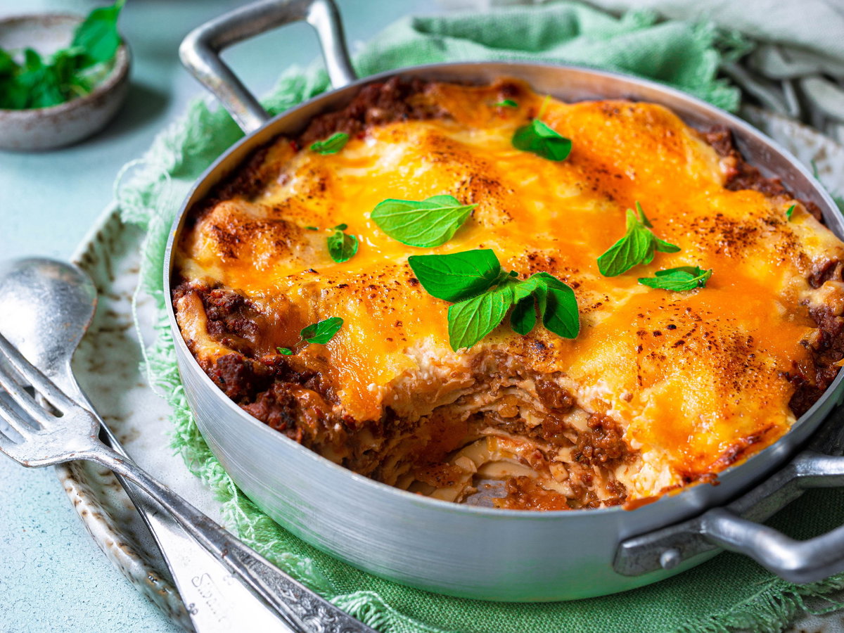 Kürbis-Lasagne mit Hackfleisch