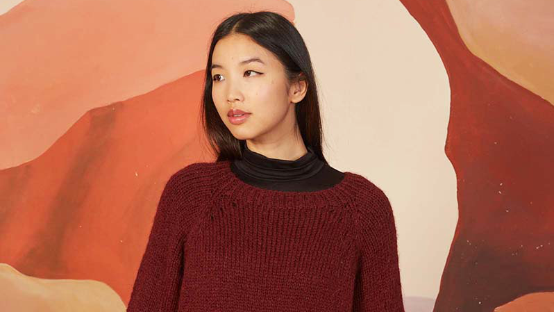 Weicher Kuschelpullover von LANGYARNS kostenlos zum Nachstricken
