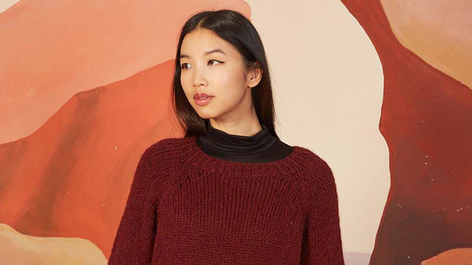 Weicher Kuschelpullover von LANGYARNS kostenlos zum Nachstricken