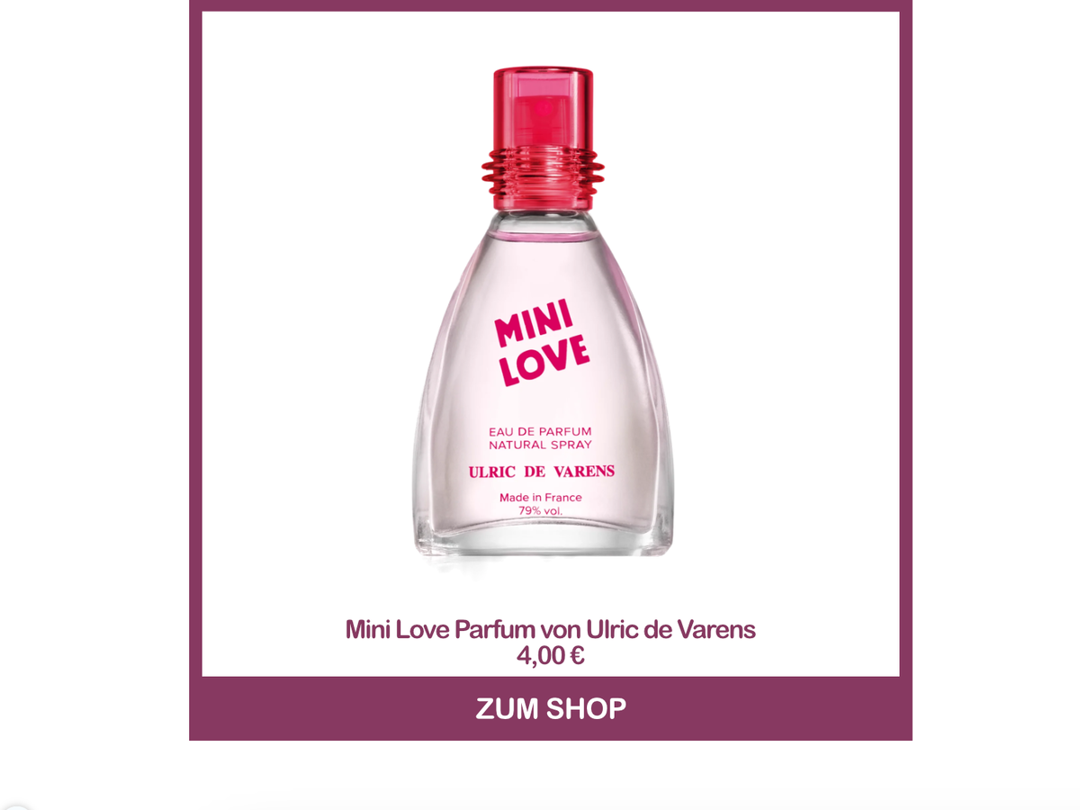 Mini Love Parfum von Ulric de Varens