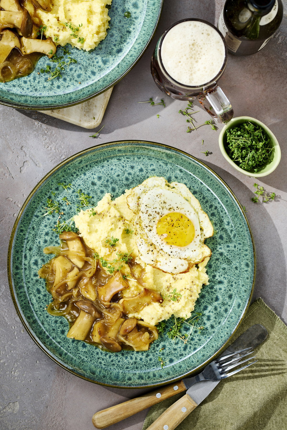 Polenta mit Pilzen