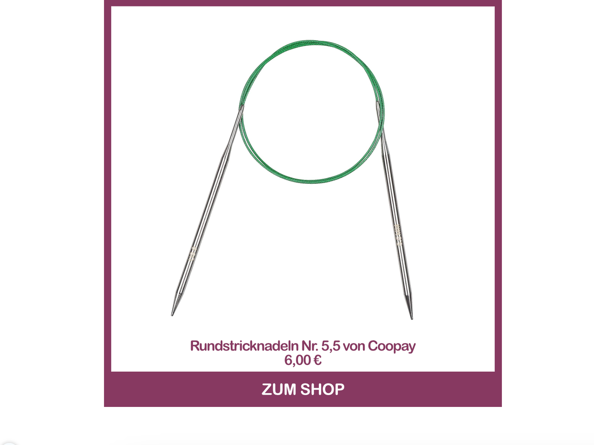 Rundstricknadeln Nr. 5,5 von Coopay