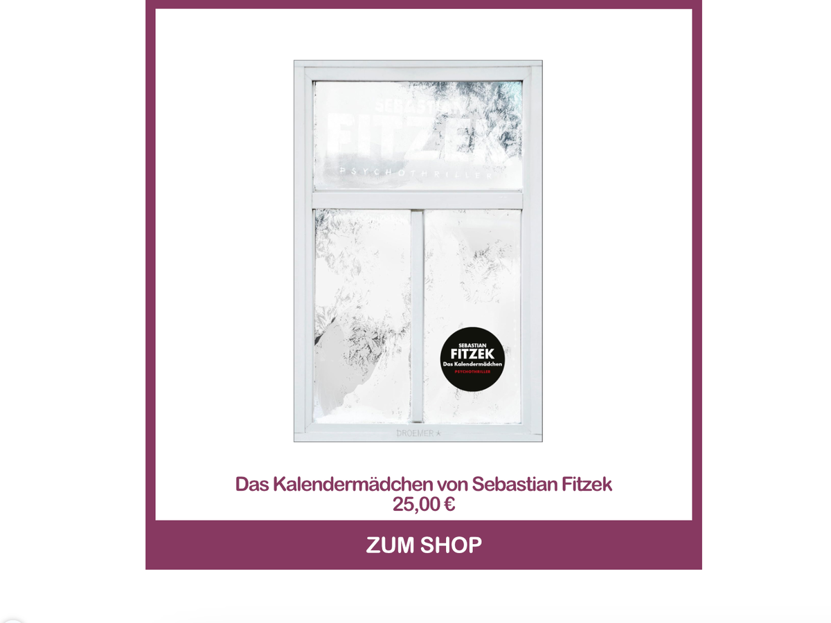 Das Kalendermädchen von Sebastian Fitzek