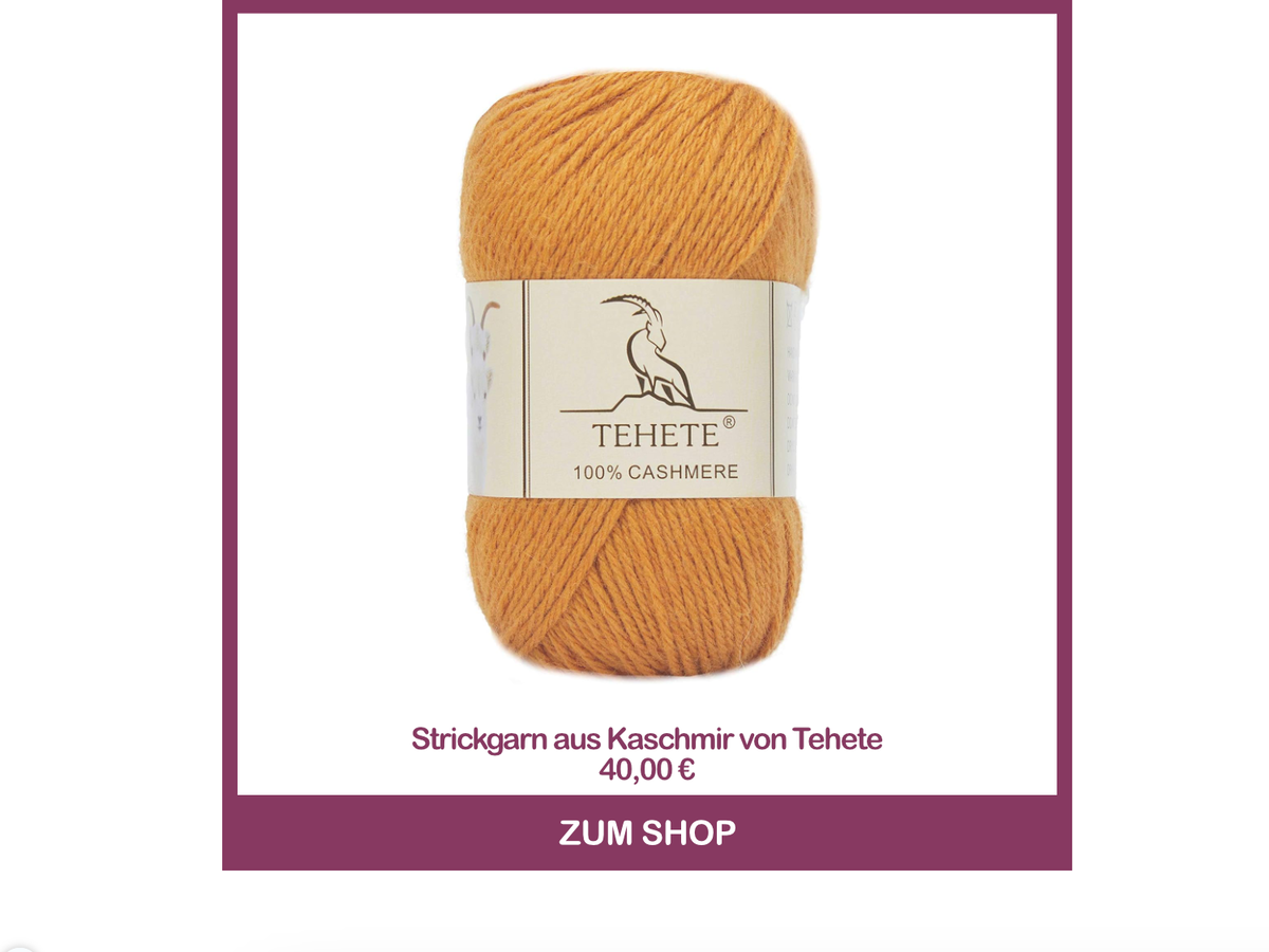 Strickgarn aus Kaschmir von Tehete