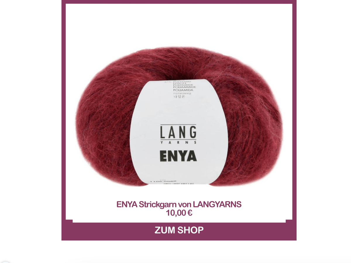 Strickgarn ENYA von LANGYARNS in Bordeaux