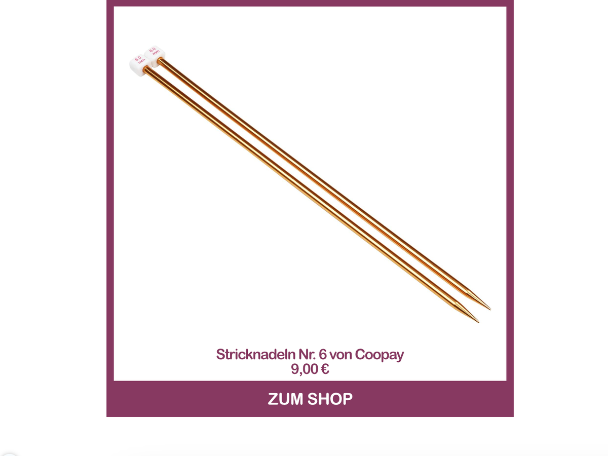 Stricknadeln Nr. 6 von Coopay