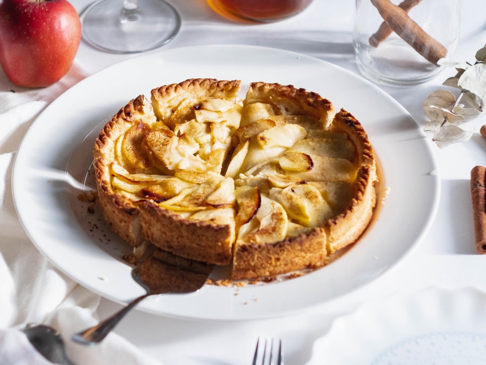 Apfelkuchen mit Quark