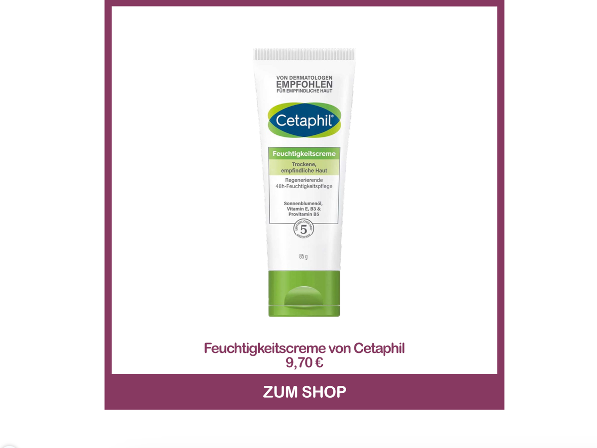 Beste Feuchtigkeitscreme Apotheke - Feuchtigkeitscreme von Cetaphil